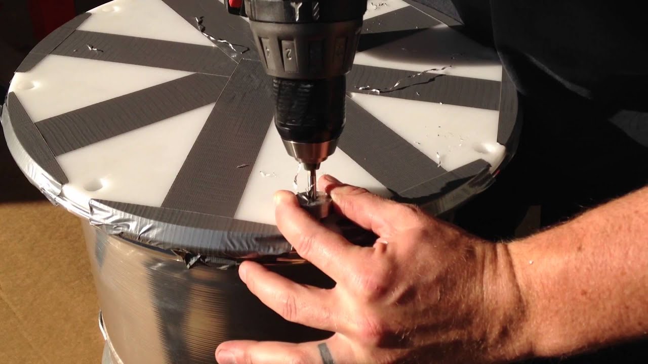 Drilling Wheel Rim Screw Holes YouTube