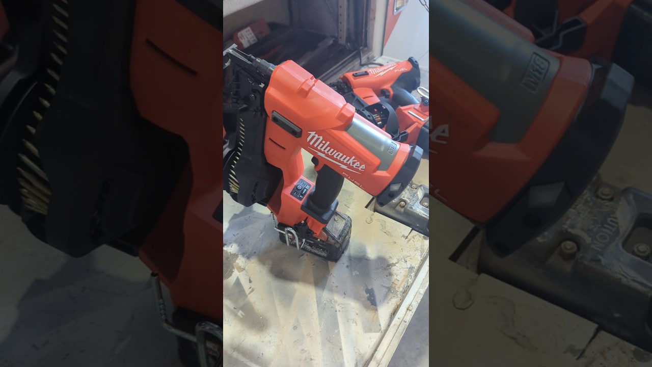 This is the coolest feature on the Milwaukee fuel. M18 roofing nailer with vinyl siding attachment
