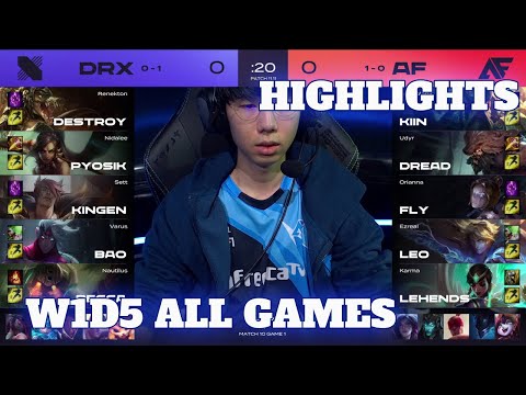 DRX vs AF - All Games Highlights | Week 1 Day 5 LCK Summer 2021 | DRX vs Afreeca Freecs