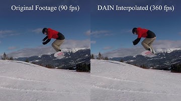 Artificially created super slow motion using machine learning (Depth Aware Interpolation)