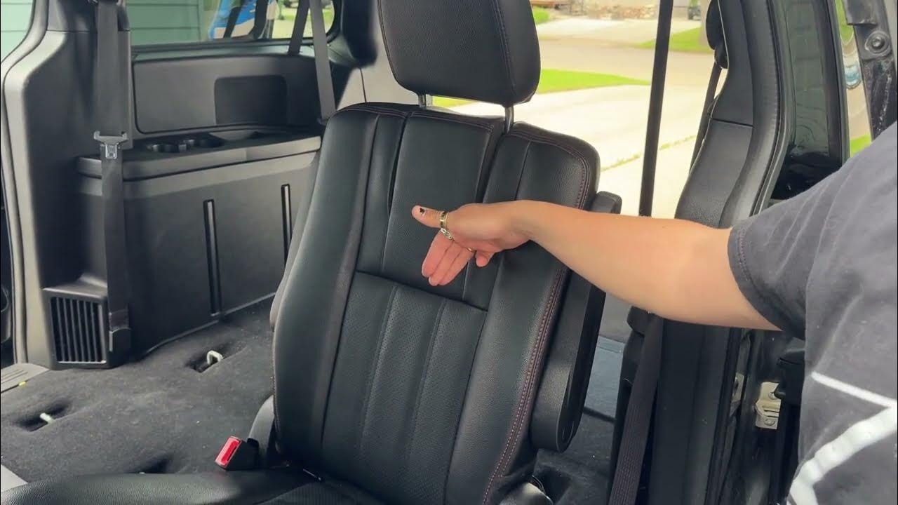 HOW TO Manually fold STUCK 2nd row headrests 2020 Dodge Grand Caravan YouTube