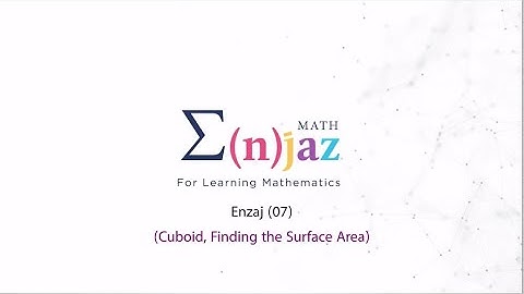 Enjaz Math (07) Cuboid, Finding the Surface Area
