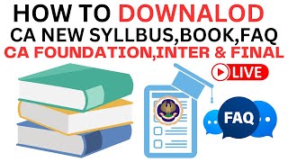 Live Demo :- How to Download CA New syllabus, Book & FAQ CA Foundation, Inter & CA Final screenshot 3