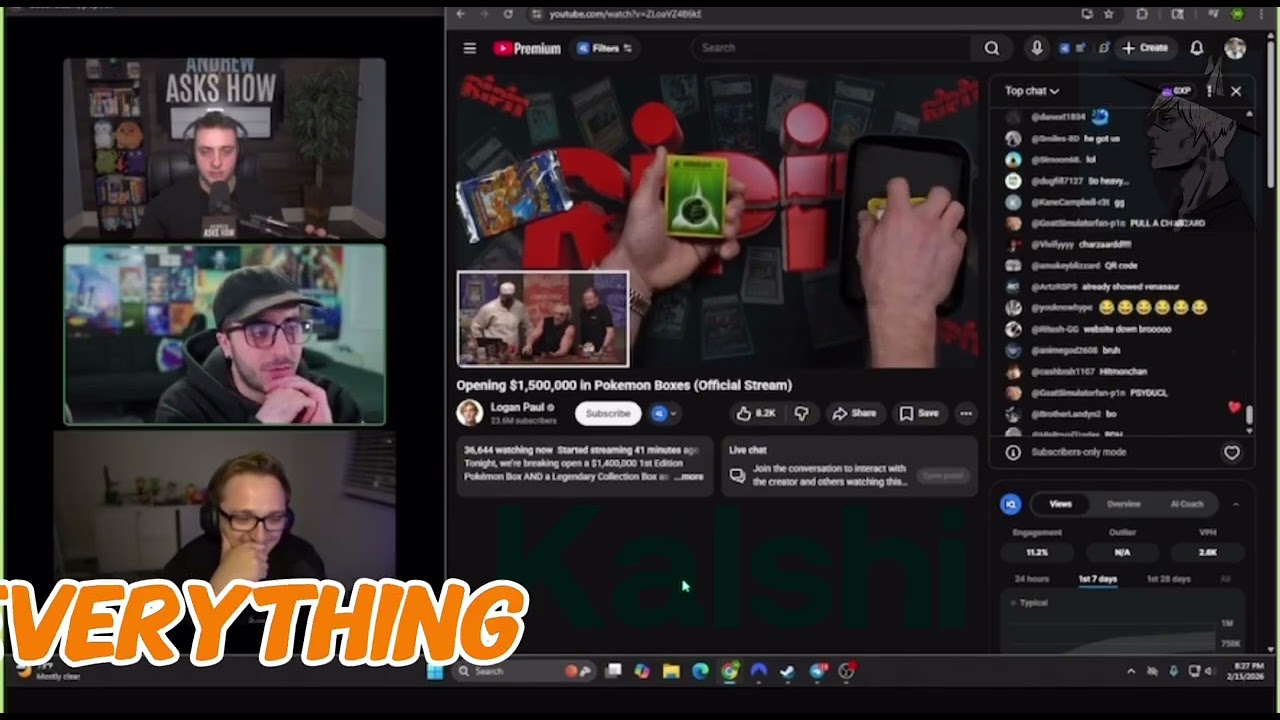 Logan Paul Pokémon unveiling stream 1