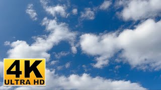 โปรแกรมรักษาหน้าจอ Blue Sky และ Clouds (ไม่มีเสียง) 2 ชั่วโมง 4K UHD