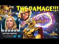 Ludicrous Damage! Cap Marvel With Odin Buffs! Fury! Icarus Goddess! - Marvel Contest of Champions