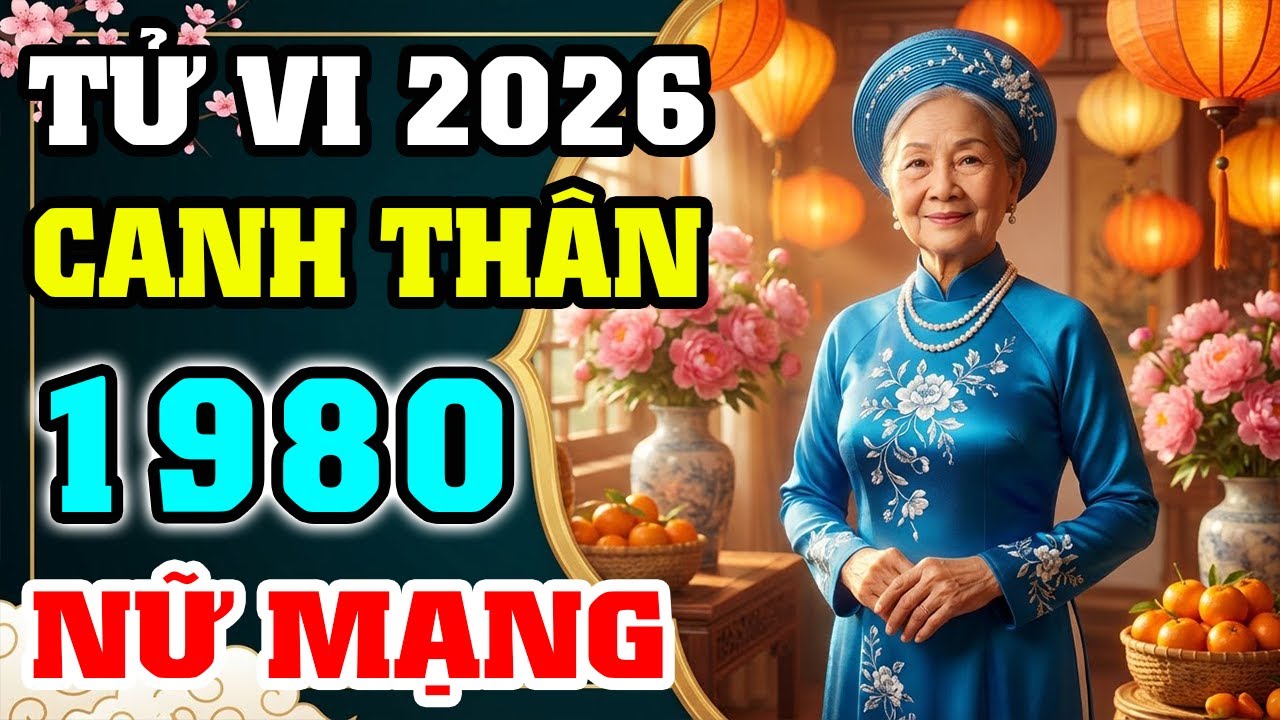 Tử Vi Tuổi Canh Thân 1980 Năm 2026 Nữ Mạng: Đón Hồng Phúc Hay Gánh Vận Hạn Sao Vân Hớn?