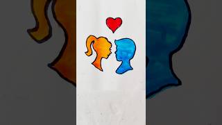 Barbie girl & Ken| Glitter art #coloring #drawing #painting #trending #shorts #glitter #glitterart