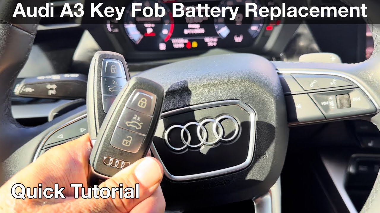 2022 Audi A3 How to replace key fob battery 