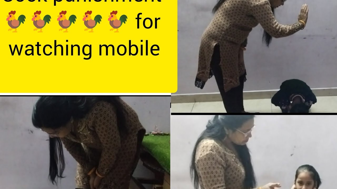 ✅😭 🐓🐓🐓✅Murga punishment for watching mobile at the request of parent's 