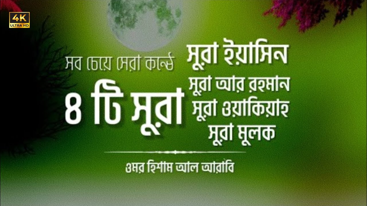  সূরা ইয়াসিন┇আর-রাহমান┇ওয়াকিয়াহ┇মুলক┇Surah Yaseen┇Ar-rahman┇waqiah┇Mulk┇Rec-by: Omar Hisham Al Arabi