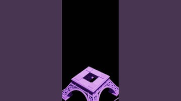 3D Printed Eiffel Tower Time Lapse #shorts