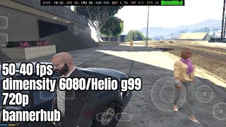 Gamehub gta v Helio g99/ dimensity 6080 40-50 fps + settings | frame generation