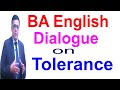 BA English Dialogue on Tolerance