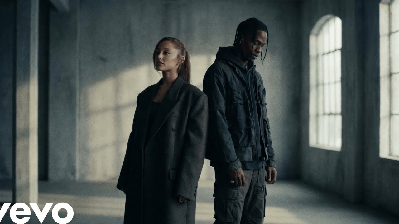 Ariana Grande ft. Travis Scott – Velvet Static | Lyrics Video