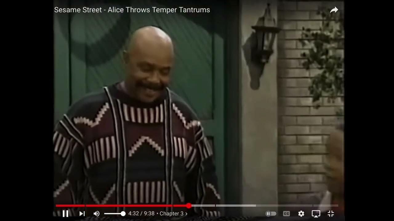 Sesame Street Alice throws Temper Tantrums LOL 😂 YouTube