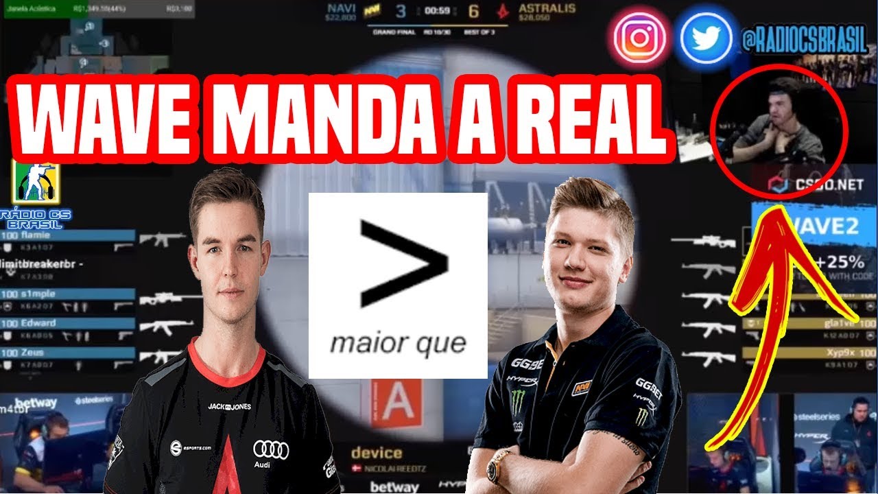 Wave manda a real dev1ce maior que s1mple Major CS:GO