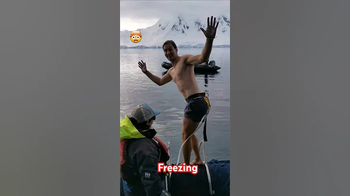 Epic Polar Plunge in Antarctica #shorts #travel #jump #antarctica