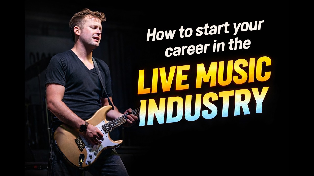 How to start your career in the LIVE Music Industry - YouTube