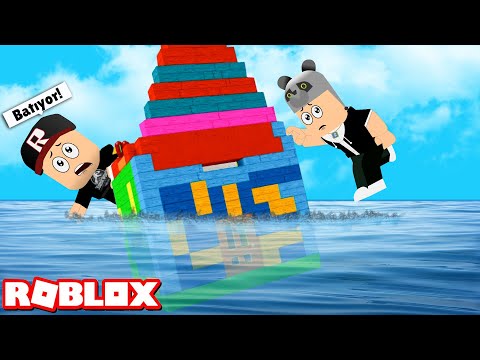Yüzen Ev Yaptık!! Hazine İçin Yolun Sonuna Kadar Git - Panda Ile Roblox Build A Boat For Treasure