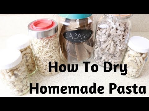 HOW TO DRY HOMEMADE PASTA!