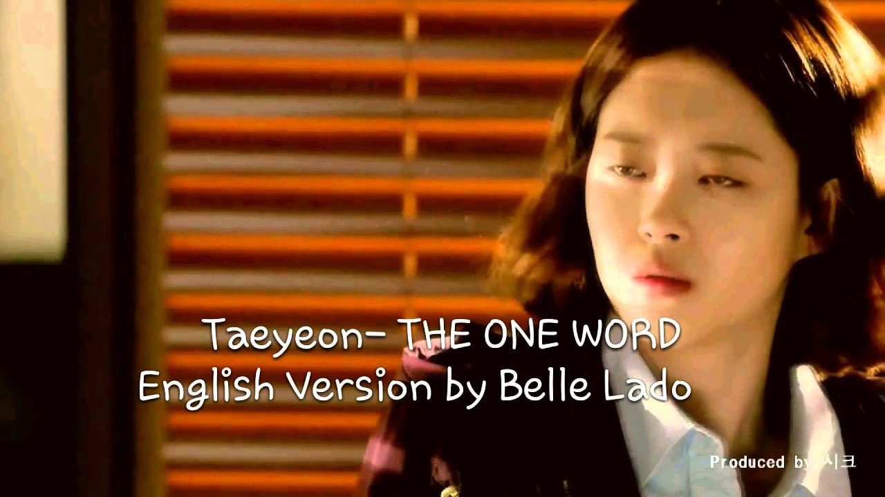 English Versiontaeyeon The One Word English Versiontaeyeon The One Word