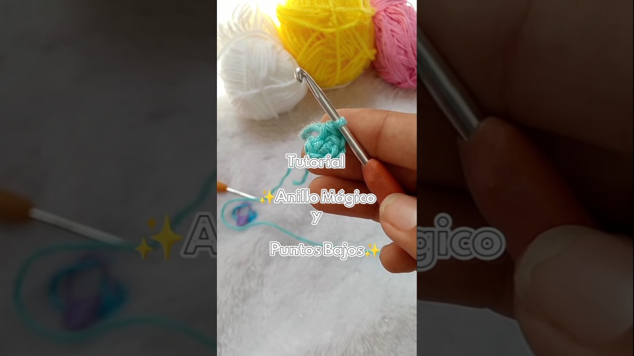 Mini tutorial Anillo Mágico y Puntos Bajos (Base para Amigurumis)