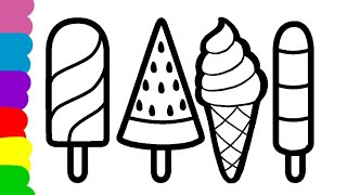 DRAW CUTE ICECREAM STEP BY STEP| HOW TO DRAW CUTE AND COLOURFUL ICECREAM EASILY|| by Sina drawing. 1,882 views 3 days ago 8 minutes, 43 seconds