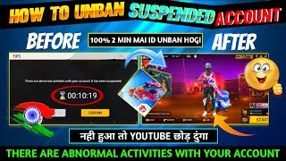 FREE FIRE ID UNBAN KAISE KARE😋| HOW TO UNBAN FREE FIRE ACCOUNT| FREE FIRE SUSPENDED ACCOUNT RECOVERY by Abhishek Gamer 18,351 views 6 months ago 11 minutes, 46 seconds