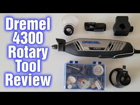 Dremel 4300 Corded Variable Speed Rotary Tool with 5 Attachments and 40  Accessories + Flex Shaft Attachment