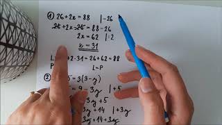 Lineární rovnice  příklady