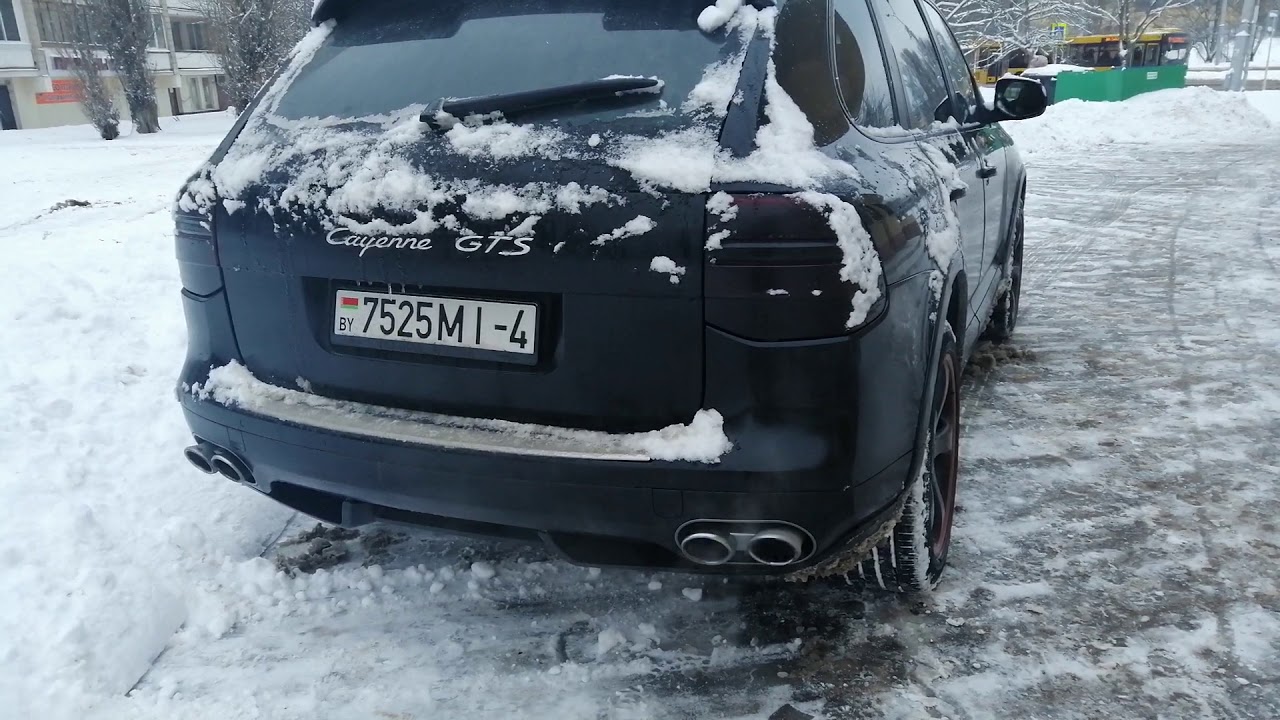 Выхлоп на порше кайен