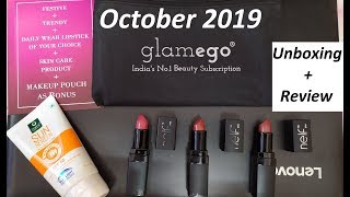 GlamEgo October 2019 || Unboxing + honest try on review || Products available today
