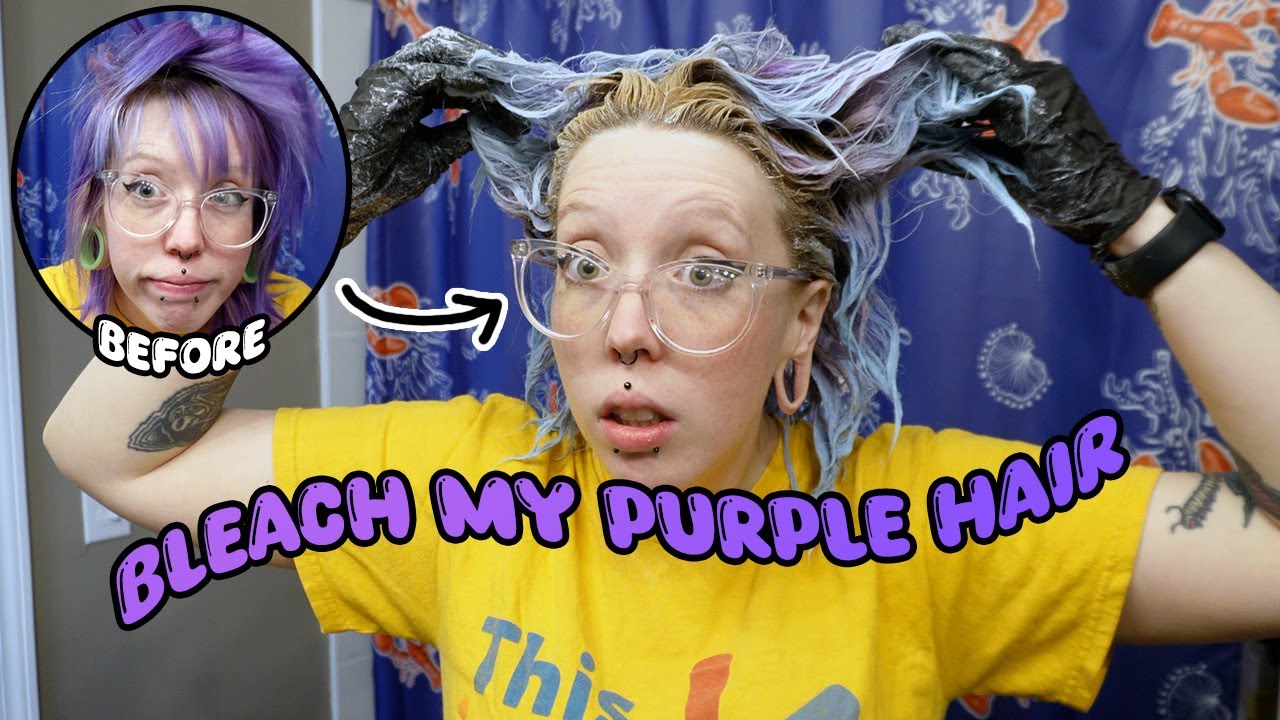 Bleaching My Purple Hair | It Will NOT Fade!