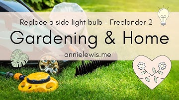 Replace a side light bulb - Freelander 2