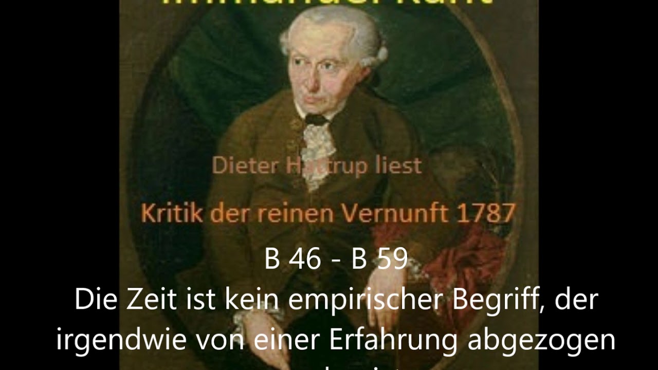 Kant: KrV B 46 – 59 – D. Hattrup liest