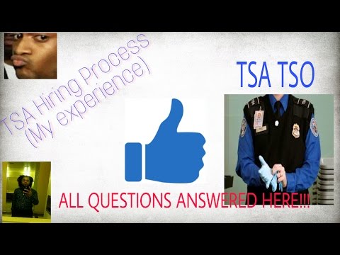 TSA Hiring Process TSA Exam CBT Computer Based Test