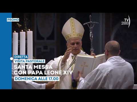 Video Visita pastorale a Ostia - Messa con Papa Leone XIV domenica 15 febbraio ore 17 in diretta su TV2000