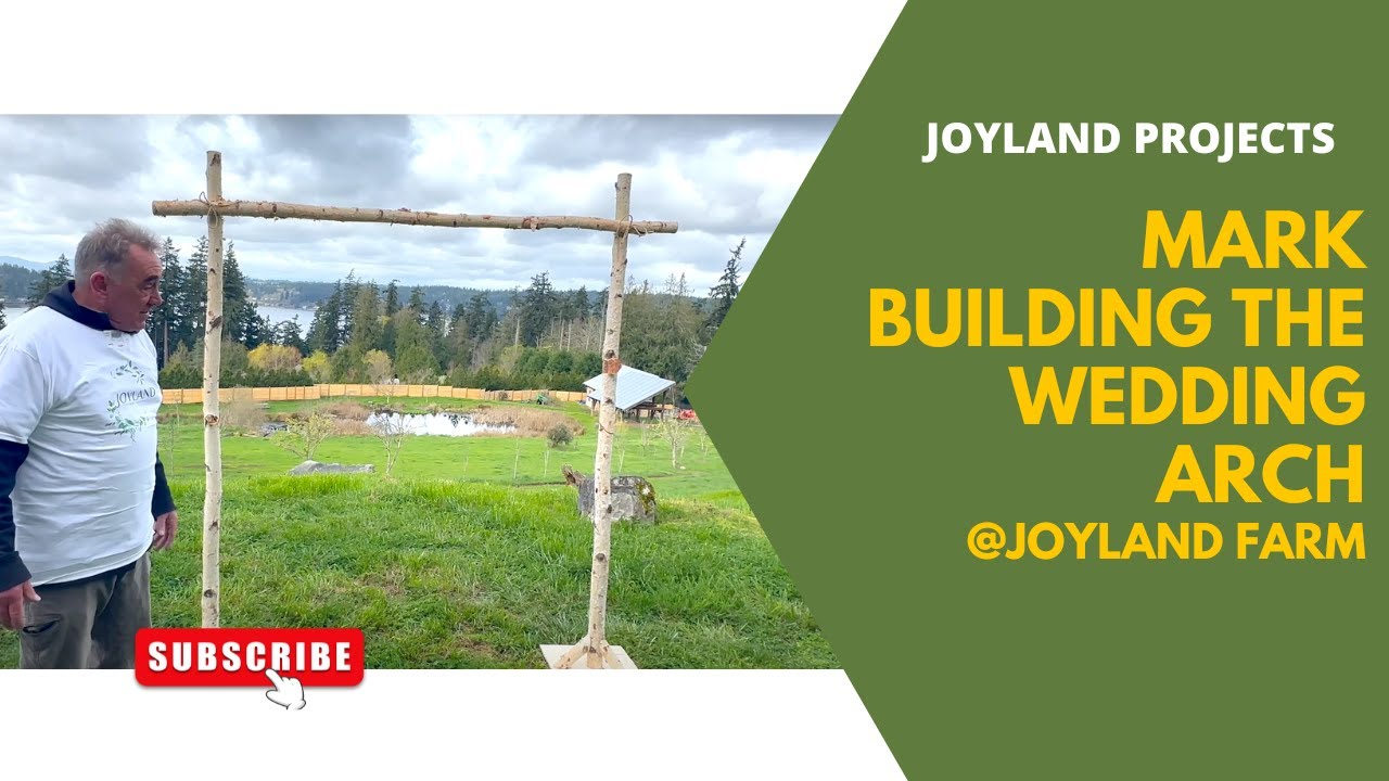 Mark Building the Wedding Arch - YouTube