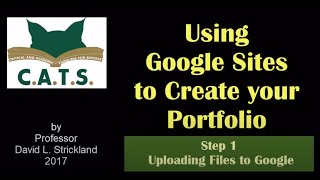 How to Create an Online Portfolio for Free using Google Sites (Part 1 of 3)