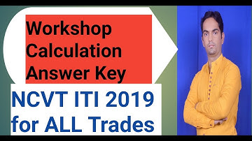 Workshop Calculation Answer Key ITI NCVT 2019