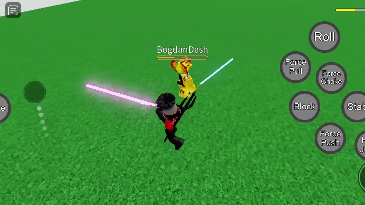 Lightsaber gameplay roblox YouTube