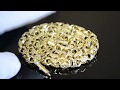 Золотая цепочка эксклюзивное плетение Краб Большой из жёлтого золота (вес 67 гр.)