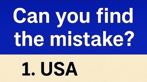 Can You Find the Mistake? 🌍 Country Name Challenge (Only 1% Spot It!