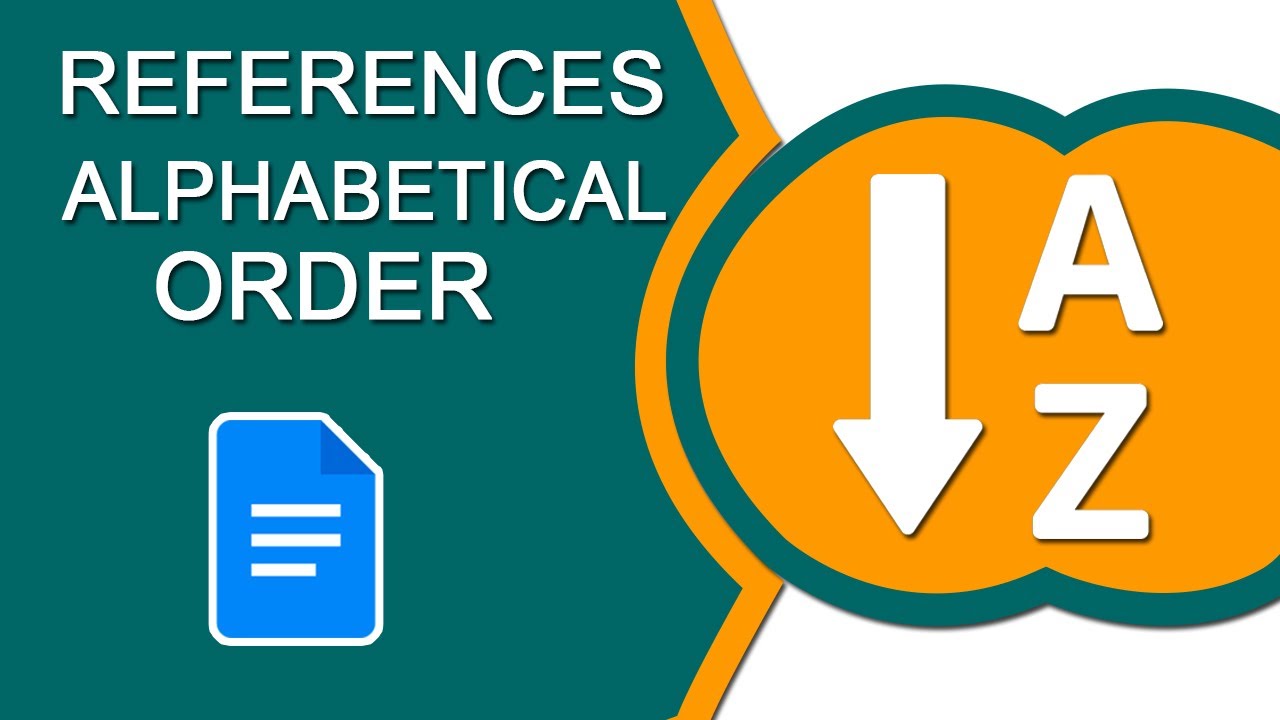 How To Insert References In Alphabetical Order On Google Docs YouTube How To Insert References In Alphabetical Order On Google Docs YouTube