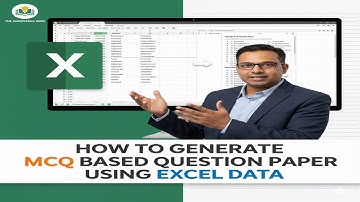 How to Generate MCQ based Question Paper using Excel Data ?