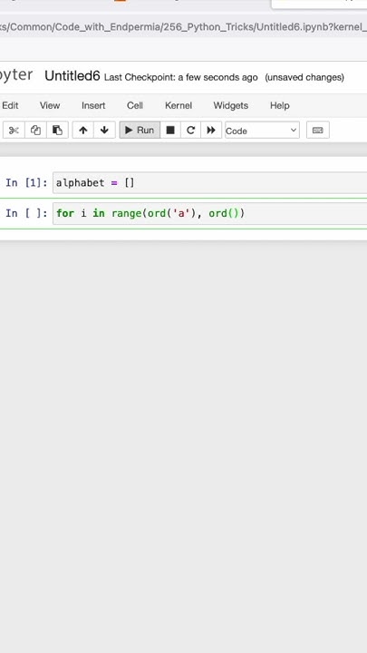Python Trick | Generate a List of the Alphabet - YouTube