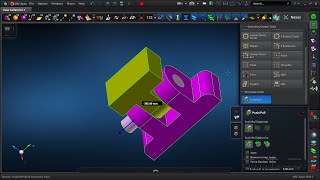Use the push/pull and split surfaces tool in MSC Apex