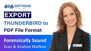 How to Convert Thunderbird Emails to PDF Adobe | 4n6 Thunderbird to PDF Exporter Software