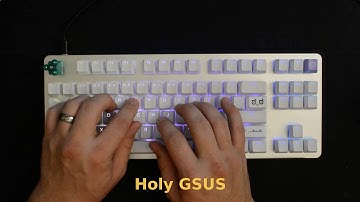 Holy Pandas vs Holy GSUS Typing Sound Comparison in Same Keyboard